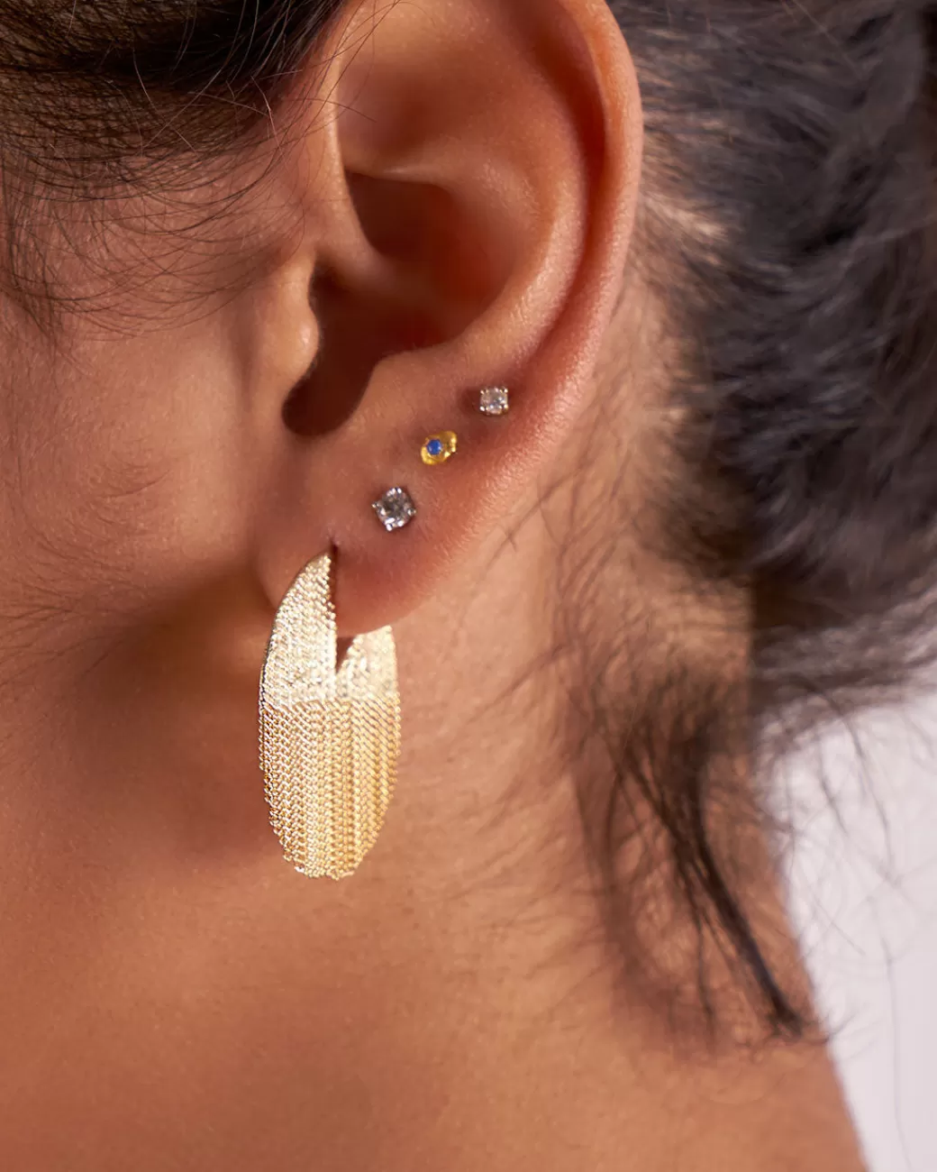 Contemporary>HANNAH KEEFE Chain Pie Earrings