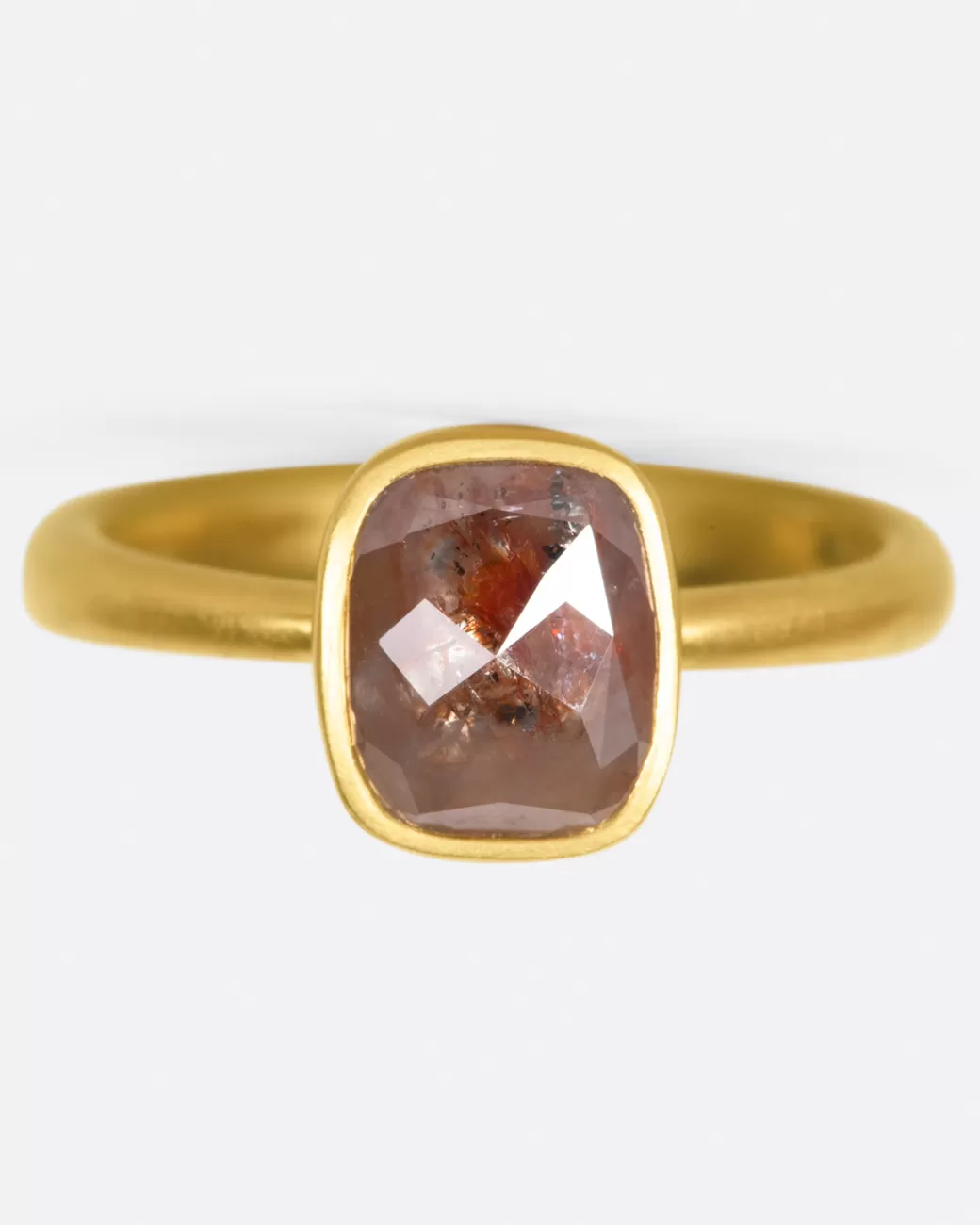 Contemporary>LOLA BROOKS Natural Rust Colored Diamond Ring