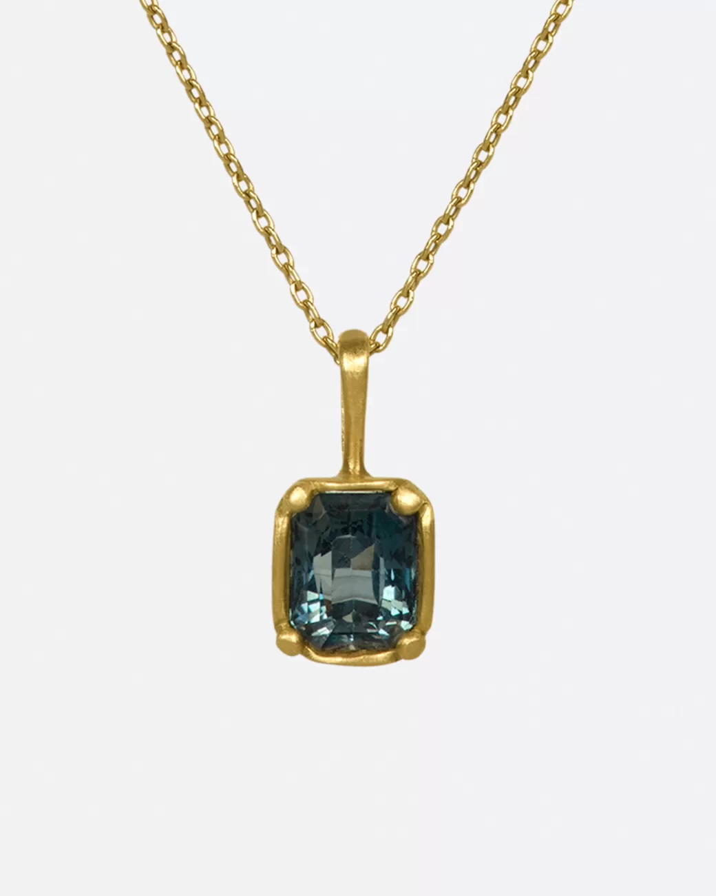 Contemporary>MARIAN MAURER Rectangular Sapphire City Necklace